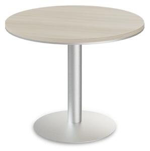 Jednací stůl TopOffice, průměr 100 cm, akát světlý