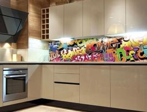 DIMEX | Fototapeta do kuchyně Graffiti KI-180-020 | 180 x 60 cm | vícebarevná