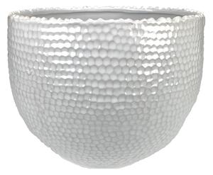 Keramický květináč bílý průměr 23 cm