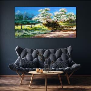 Obraz na plátně Obraz na plátně Stromy květiny příroda
