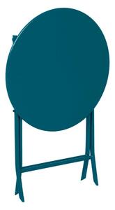 Hesperide skládací kulatý kovový zahradní stůl Greensboro 60x71cm modrý