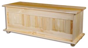 Drewmax KS103 - Dřevěná truhlice masiv borovice (Kvalitní dřevěný doplněk do domácnosti)