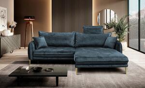 ROHOVÁ SEDAČKA, textil, modrá MID.YOU - Sedací soupravy, Online Only