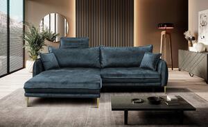 ROHOVÁ SEDAČKA, textil, modrá MID.YOU - Sedací soupravy, Online Only