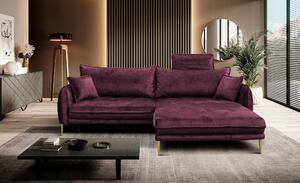 ROHOVÁ SEDAČKA, textil, vínově červená MID.YOU - Sedací soupravy, Online Only