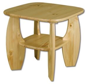 Drewmax ST115 - Dřevěný stůl konferenční masiv borovice (Kvalitní borovicový konferenční stolek z masivu)