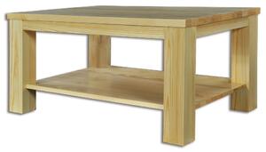 Drewmax ST117 100 - Dřevěný stůl konferenční masiv borovice (Kvalitní borovicový konferenční stolek z masivu)