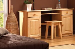 Drewmax ST115 - Dřevěný stůl konferenční masiv borovice (Kvalitní borovicový konferenční stolek z masivu)