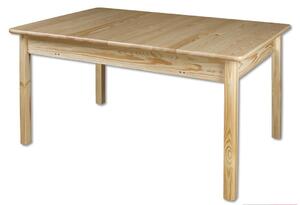 ST102 140(180)x90 cm dřevěný rozkládací jídelní stůl z masivní borovice Drewmax (Kvalitní nábytek z borovicového masivu)