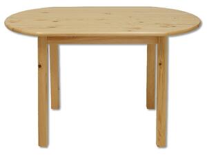 ST106 115x75 cm dřevěný jídelní oválný stůl z masivní borovice Drewmax (Kvalitní nábytek z borovicového masivu)