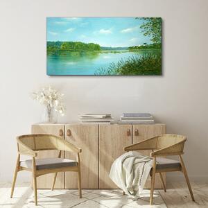 Obraz na plátně Obraz na plátně Jezero Las Příroda