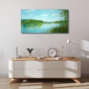 Obraz na plátně Obraz na plátně Jezero Las Příroda