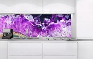 DIMEX | Fototapeta do kuchyně Ametyst KI-180-065 | 180 x 60 cm | fialová