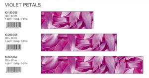 DIMEX | Fototapeta do kuchyně Fialové okvětní lístky KI-350-055 | 350 x 60 cm | fialová