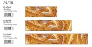 DIMEX | Fototapeta do kuchyně Achát KI-180-066 | 180 x 60 cm | béžová, oranžová, hnědá
