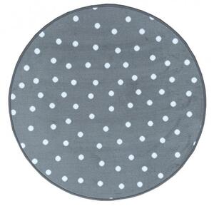 Vopi | Dětský koberec Puntík šedý - 57 x 120 cm
