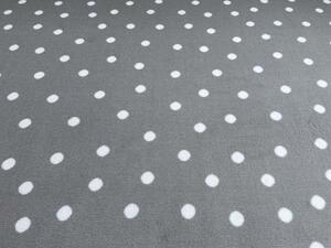 Dětský koberec Puntík šedý Kruh Ø 67 cm