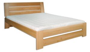 Drewmax LK192 120x200 cm - Dřevěná postel masiv buk dvojlůžko (Kvalitní buková postel z masivu)