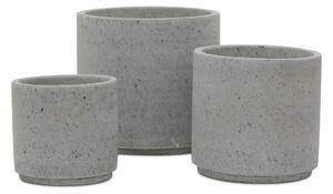 Obal/květináč beton šedý pr. 36 cm, v. 34 cm