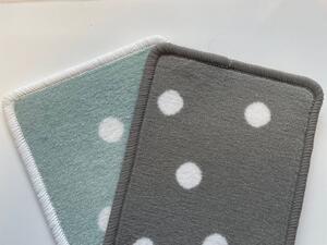 Vopi | Dětský koberec Puntík šedý - Kulatý průměr 57 cm