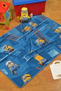Vesna | Dětský koberec Mimoni 57696, 95x133 cm, modrý
