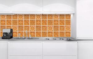 DIMEX | Fototapeta do kuchyně Žulové kachličky KI-180-080 | 180 x 60 cm | bílá, hnědá