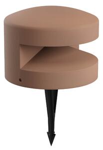 Redo Venkovní LED sloupek CLIFF 15W, v. 185 mm, IP65, 24V Barva: terracotta, Barva světla: 2700K, Úhel paprsku: 180°