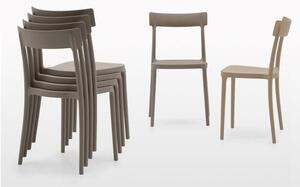 Connubia Stohovatelná židle Argo, plast, CB1523 Podnoží: materiál shodný se sedákem, Sedák: Polypropylen matný - Black (černá)
