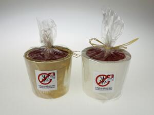 Svíčka vonná proti hmyzu v sádrovém odlitku - mix druhů cca 9x7 cm