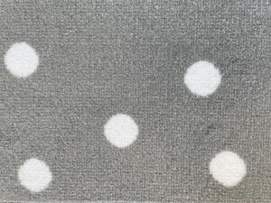 Vopi | Dětský koberec Puntík šedý - 50 x 80 cm