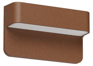 Redo Venkovní nástěnné LED svítidlo KANT 3W, š. 12 cm, IP65, CCT 2700-3000K, 230V Barva: Rezavá hnědá