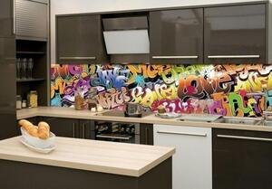 KI-260-020 Fototapeta do kuchyně Graffiti | 260 x 60 cm