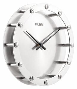 KUBRi 0770 - Luxusní industriální hodiny z nerez oceli vyrobené v Česku