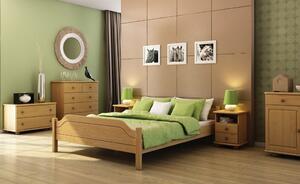 LK116-120 dřevěná postel masiv dvoulůžko 120x200 cm Drewmax (Kvalitní nábytek z borovicového masivu)