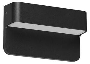 Redo Venkovní nástěnné LED svítidlo KANT 3W, š. 12 cm, IP65, CCT 2700-3000K, 230V Barva: Černá