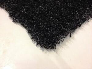 Vopi | Kusový koberec Dream Shaggy 4000 černý - 80 x 150 cm