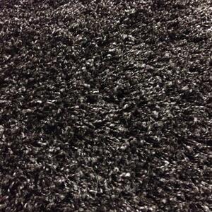 Vopi | Kusový koberec Dream Shaggy 4000 černý - 60 x 110 cm