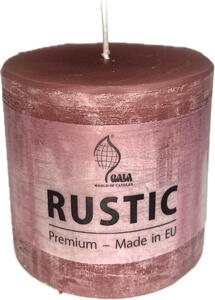 Svíčka válec 8/8 cm bordo