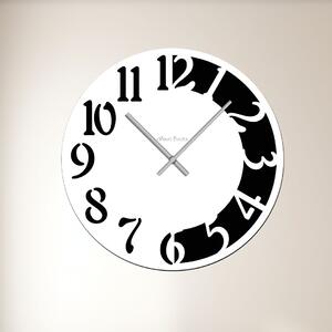 Nástěnné hodiny CLOCK Zvolte barvu dekoru: Bílá | Velikost hodin: 35x35 | Barva ručiček: Stříbrné