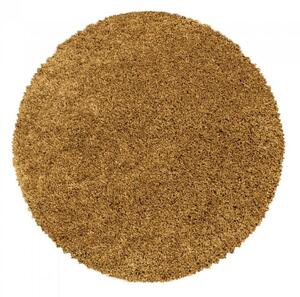 Vopi | Kusový koberec Sydney shaggy 3000 gold - Kruh průměr 80 cm