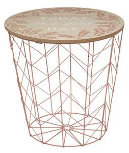 Odkládací stolek Kumi - růžový