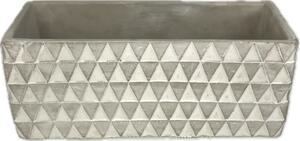 Truhlík beton 26,5x12x11 cm šedivá mozaika