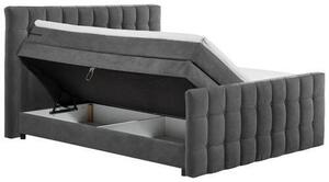 POSTEL BOXSPRING, 180/200 cm, antracitová MID.YOU - Postele s úložným prostorem, Online Only