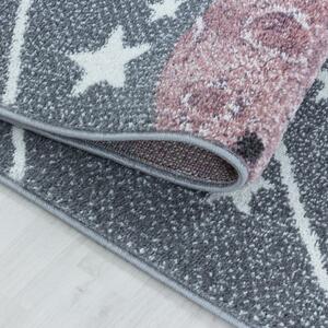 Vopi | Dětský koberec Funny 2105 grey - Kruh průměr 160 cm