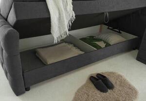 POSTEL BOXSPRING, 180/200 cm, antracitová MID.YOU - Postele s úložným prostorem, Online Only