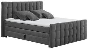 POSTEL BOXSPRING, 180/200 cm, antracitová MID.YOU - Postele s úložným prostorem, Online Only