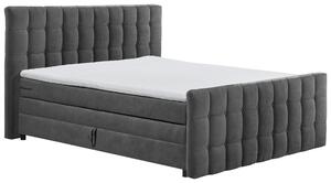 POSTEL BOXSPRING, 180/200 cm, antracitová MID.YOU - Postele s úložným prostorem, Online Only
