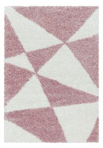 Vopi | Kusový koberec Tango shaggy 3101 rose - Kruh průměr 200 cm