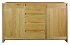 KD171 dřevěná komoda z masivní borovice Drewmax (Kvalitní nábytek z borovicového masivu)