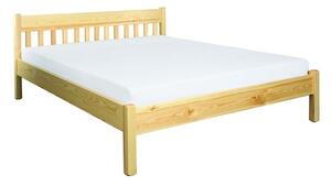 Drewmax LK116 180x200 cm - Dřevěná postel masiv dvojlůžko (Kvalitní borovicová postel z masivu)